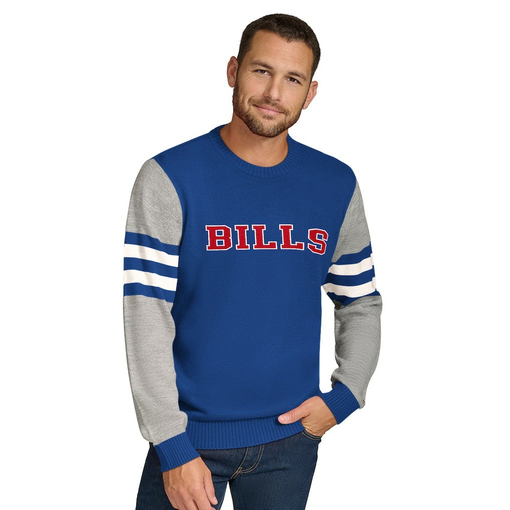 Buffalo Bills Tommy Hilfiger Acrylic Crewneck Pullover Sweater | NFL Outlet
