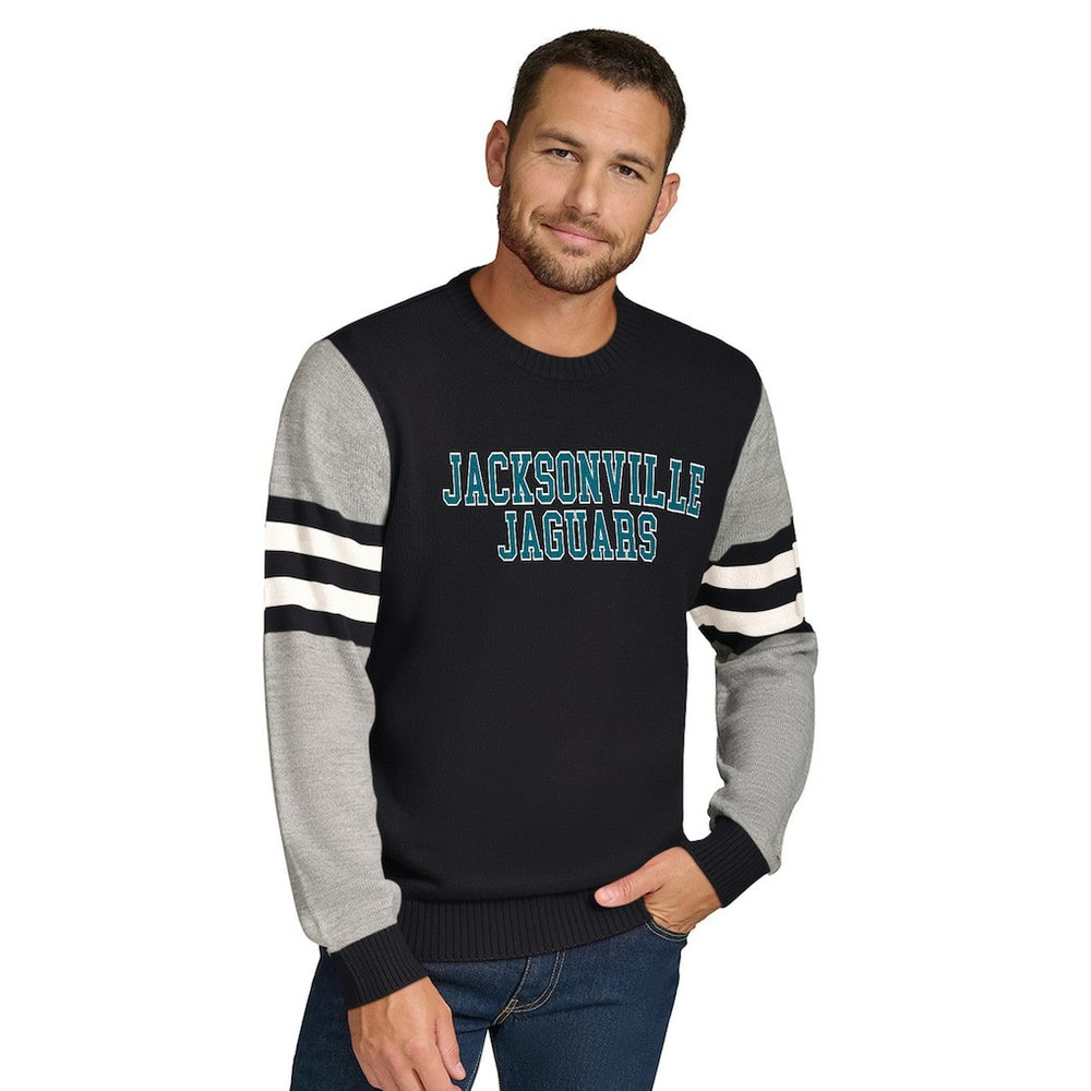 Jacksonville Jaguars Tommy Hilfiger Acrylic Crewneck Pullover Sweater | NFL New