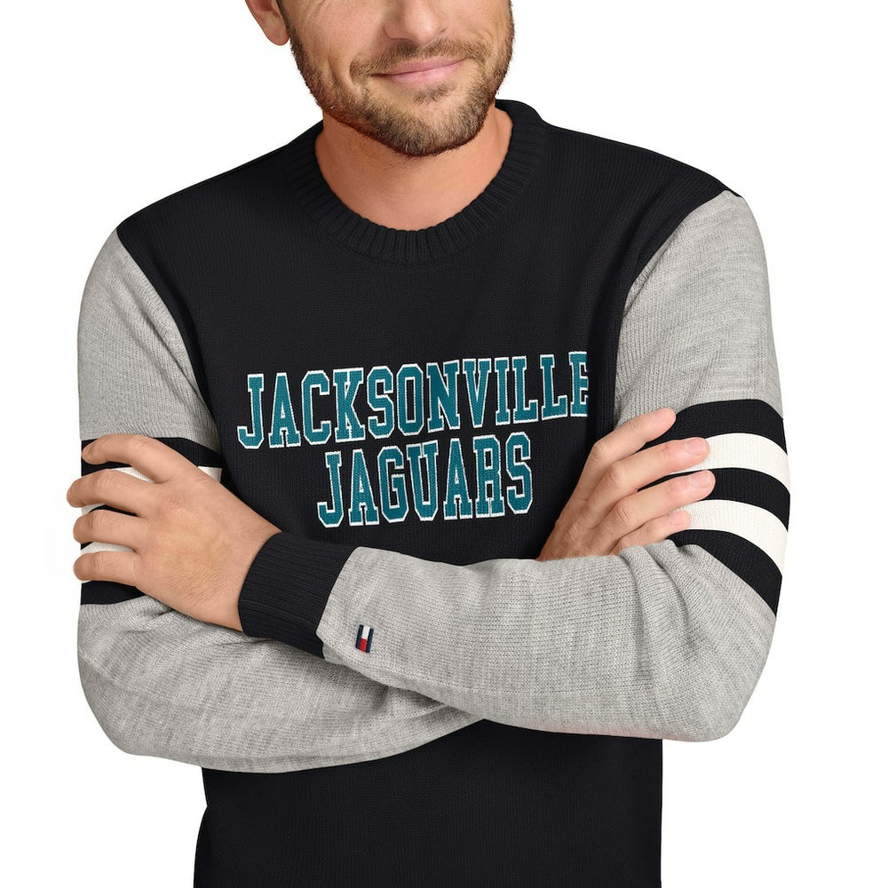 Jacksonville Jaguars Tommy Hilfiger Acrylic Crewneck Pullover Sweater | NFL New