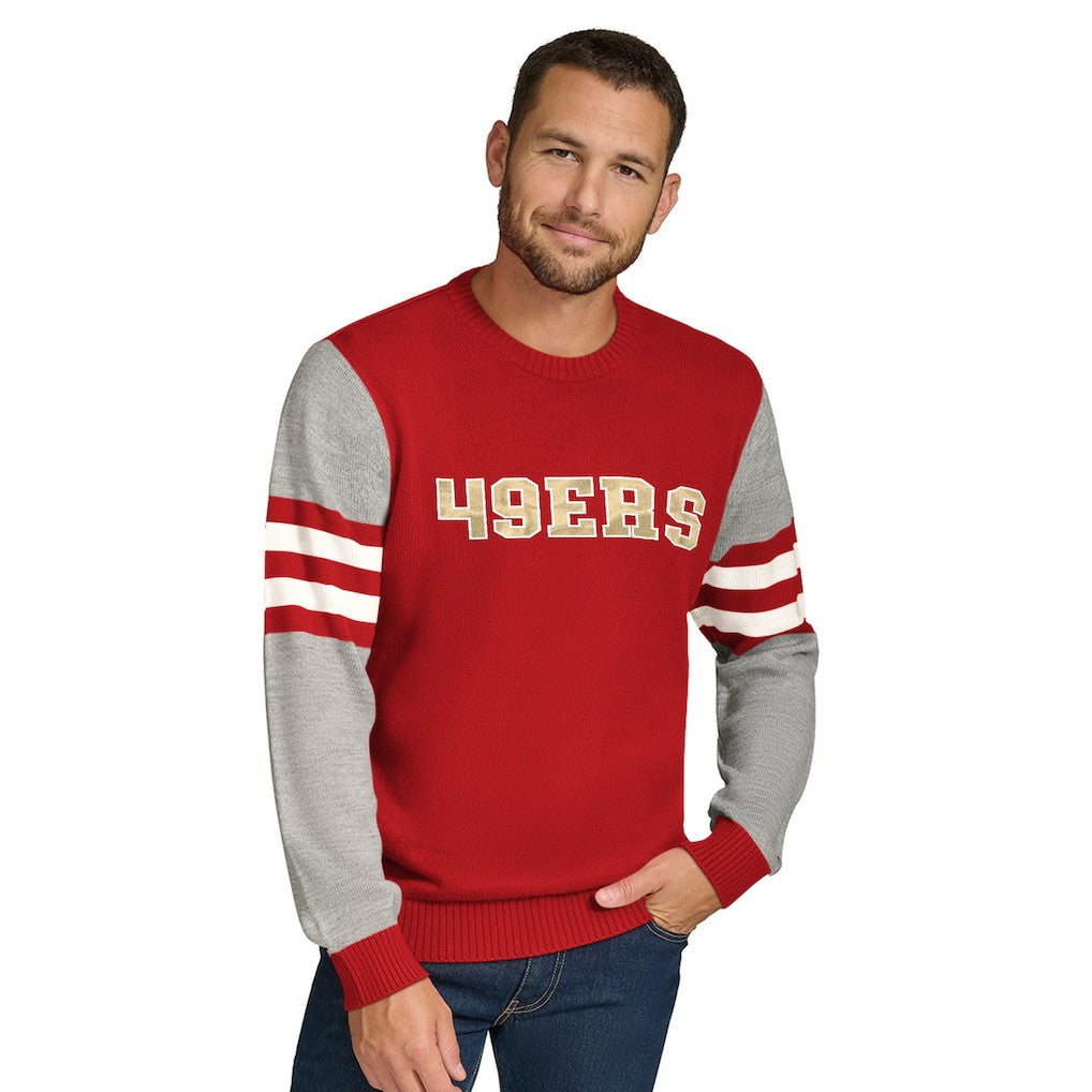 San Francisco 49ers Tommy Hilfiger Acrylic Crewneck Pullover Sweater | NFL US