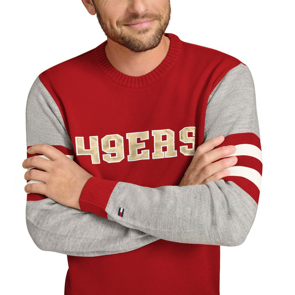 San Francisco 49ers Tommy Hilfiger Acrylic Crewneck Pullover Sweater | NFL US