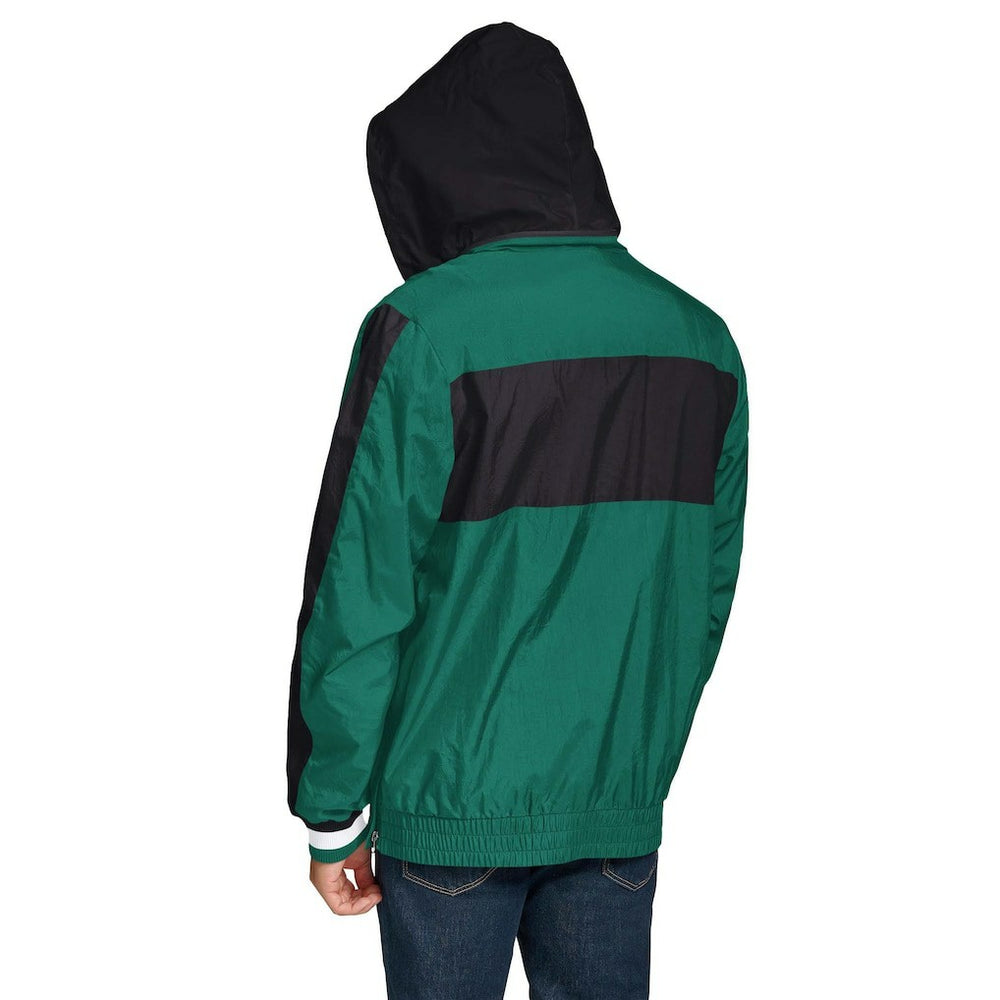 New York Jets Tommy Hilfiger Gael Lightweight Half-Zip Hoodie Jacket | NFL Discount