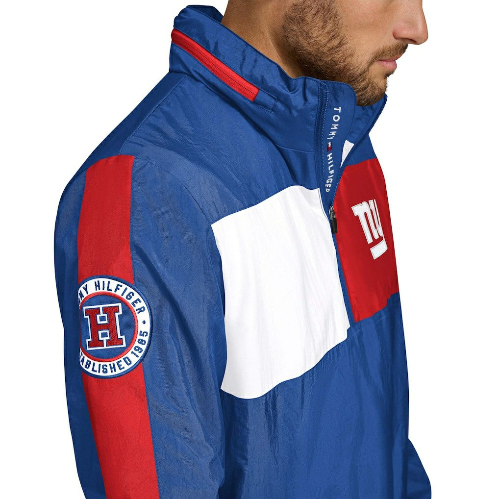 New York Giants Tommy Hilfiger Gael Lightweight Half-Zip Hoodie Jacket | NFL On sale