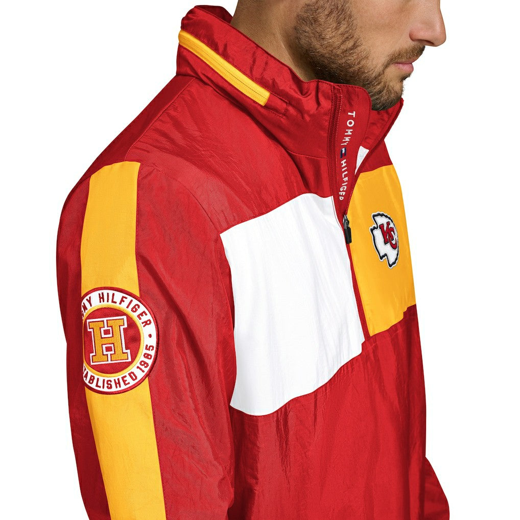 Kansas City Chiefs Tommy Hilfiger Gael Lightweight Half-Zip Hoodie Jacket | NFL US