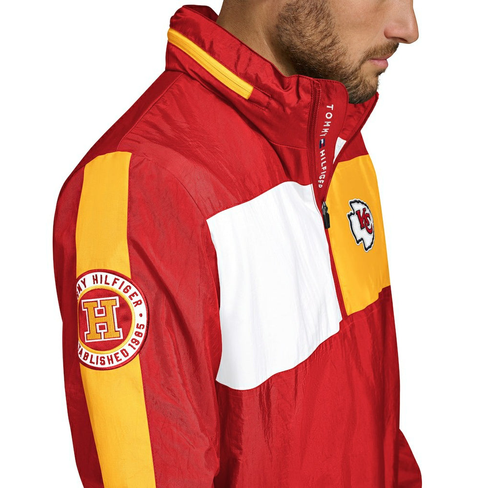 Kansas City Chiefs Tommy Hilfiger Gael Lightweight Half-Zip Hoodie Jacket | NFL US