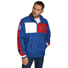 Buffalo Bills Tommy Hilfiger Gael Lightweight Half-Zip Hoodie Jacket | NFL Online
