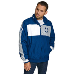 Indianapolis Colts Tommy Hilfiger Gael Lightweight Half-Zip Pullover Hoodie Jacket | NFL Sale