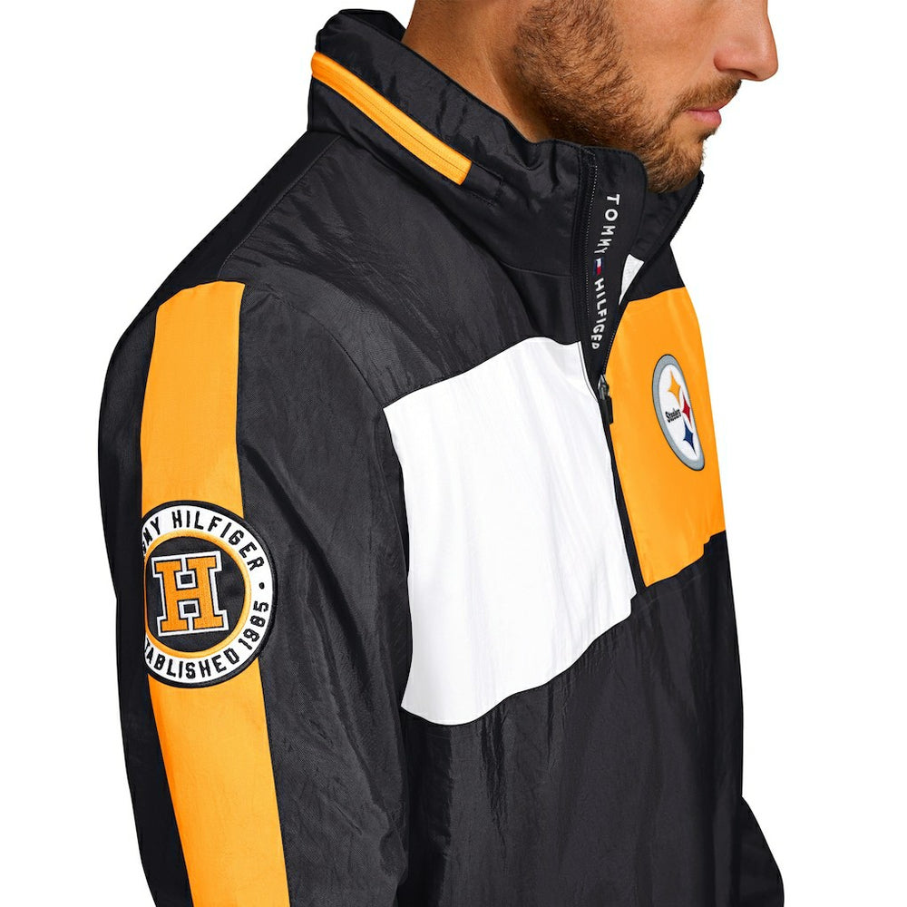 Pittsburgh Steelers Tommy Hilfiger Gael Lightweight Half-Zip Hoodie Jacket | NFL On sale