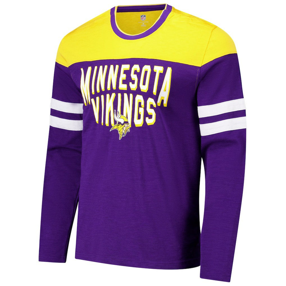 Minnesota Vikings G-III Sports by Carl Banks Adaptive Hail Mary Long Sleeve T-Shirt | NFL Sale