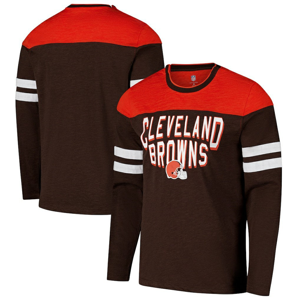 Cleveland Browns G-III Sports by Carl Banks Adaptive Hail Mary Long Sleeve T-Shirt | NFL Online