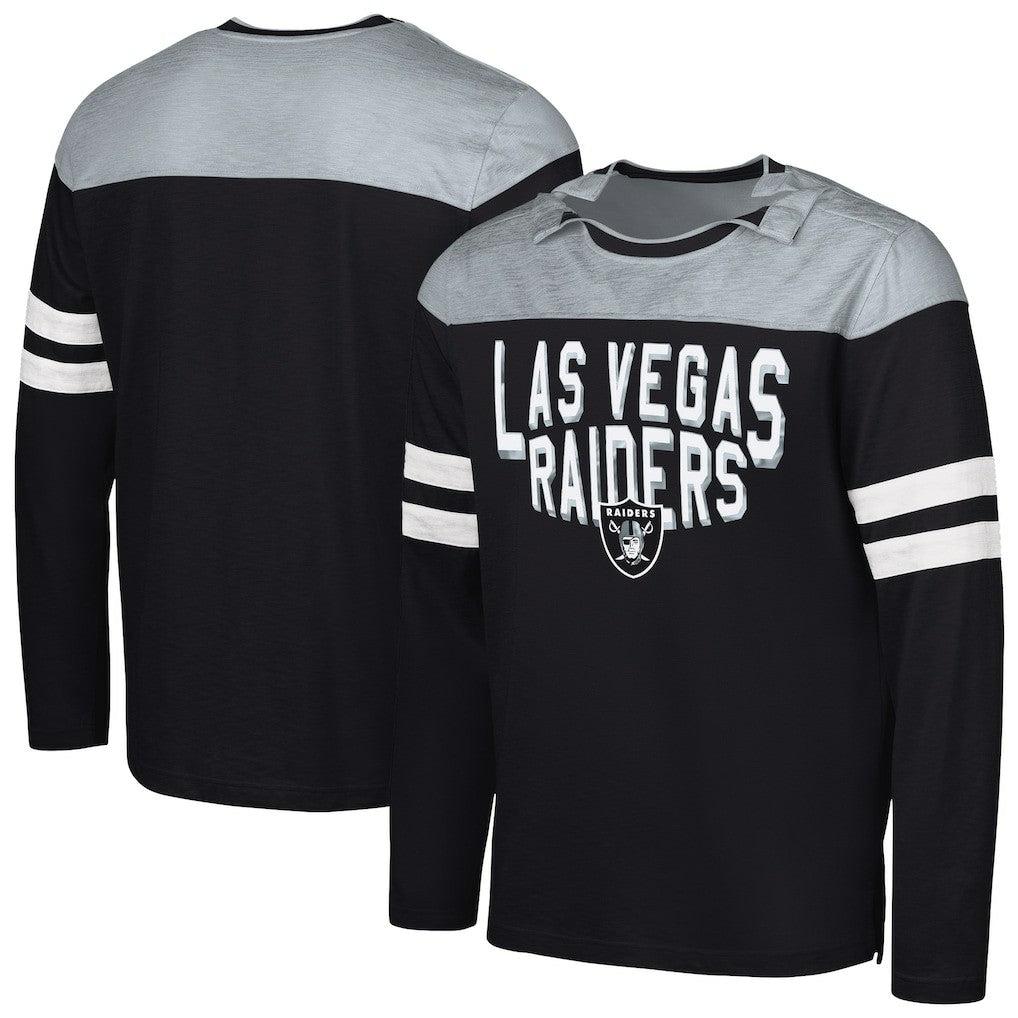 Las Vegas Raiders G-III Sports by Carl Banks Adaptive Hail Mary Long Sleeve T-Shirt | NFL US