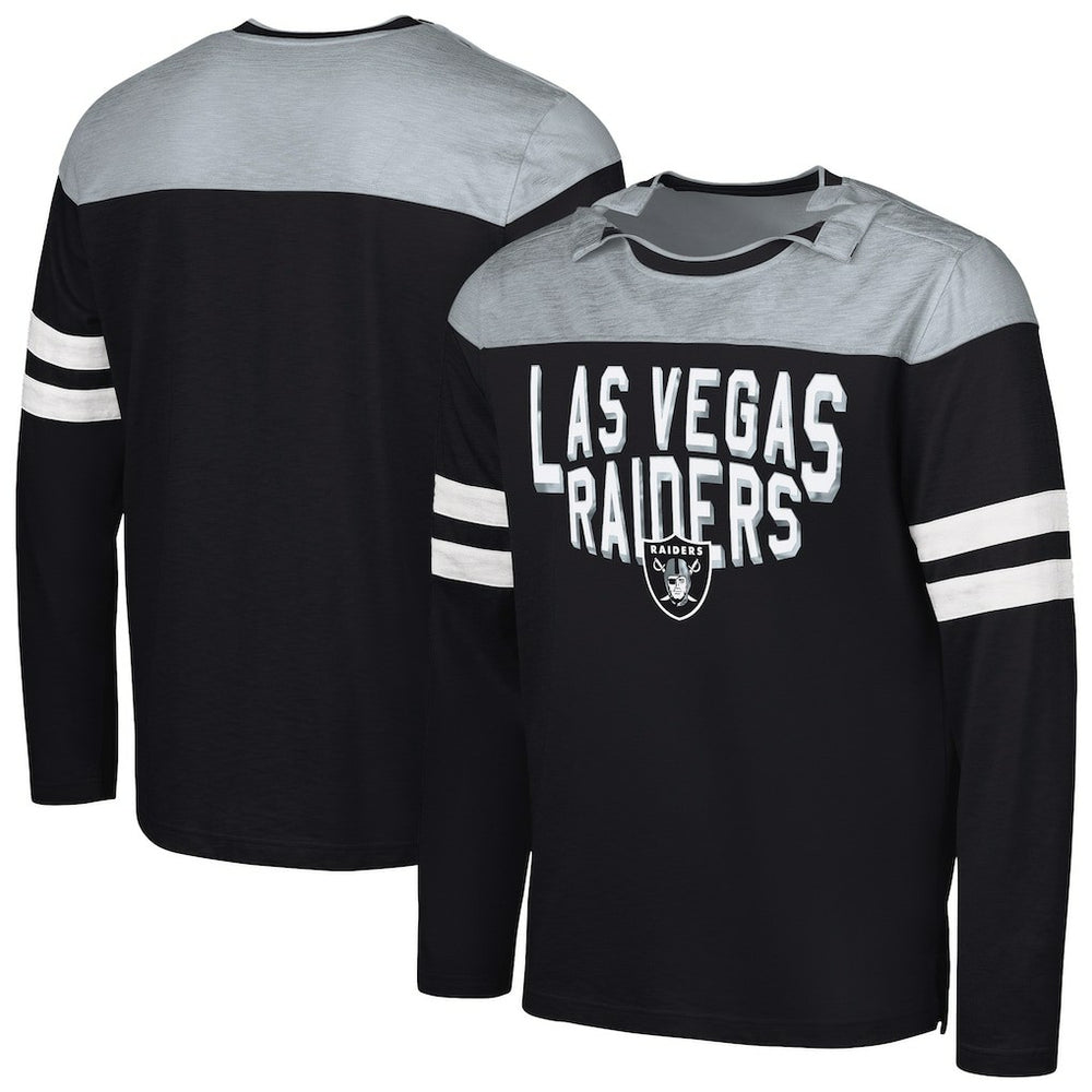 Las Vegas Raiders G-III Sports by Carl Banks Adaptive Hail Mary Long Sleeve T-Shirt | NFL US