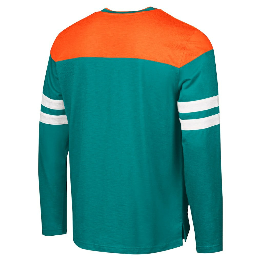 Miami Dolphins G-III Sports by Carl Banks Adaptive Hail Mary Long Sleeve T-Shirt | NFL Near me
