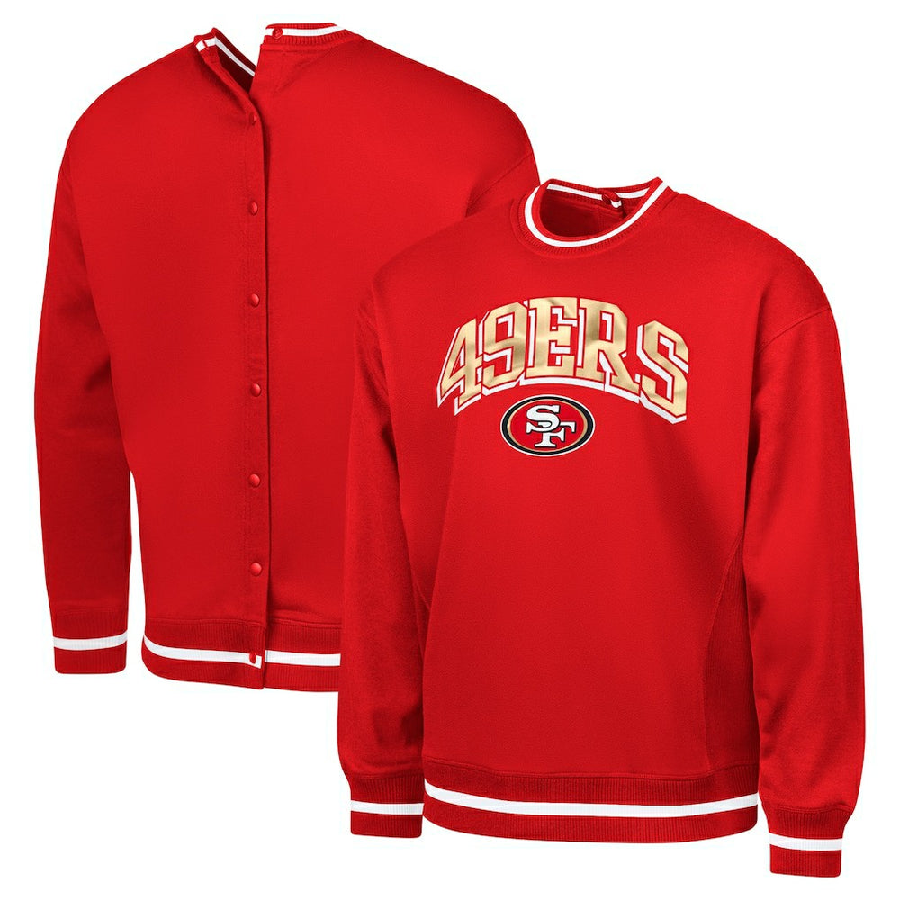 San Francisco 49ers G-III Sports by Carl Banks Adaptive Blocker Fleece Pullover Sweatshirt | NFL On sale