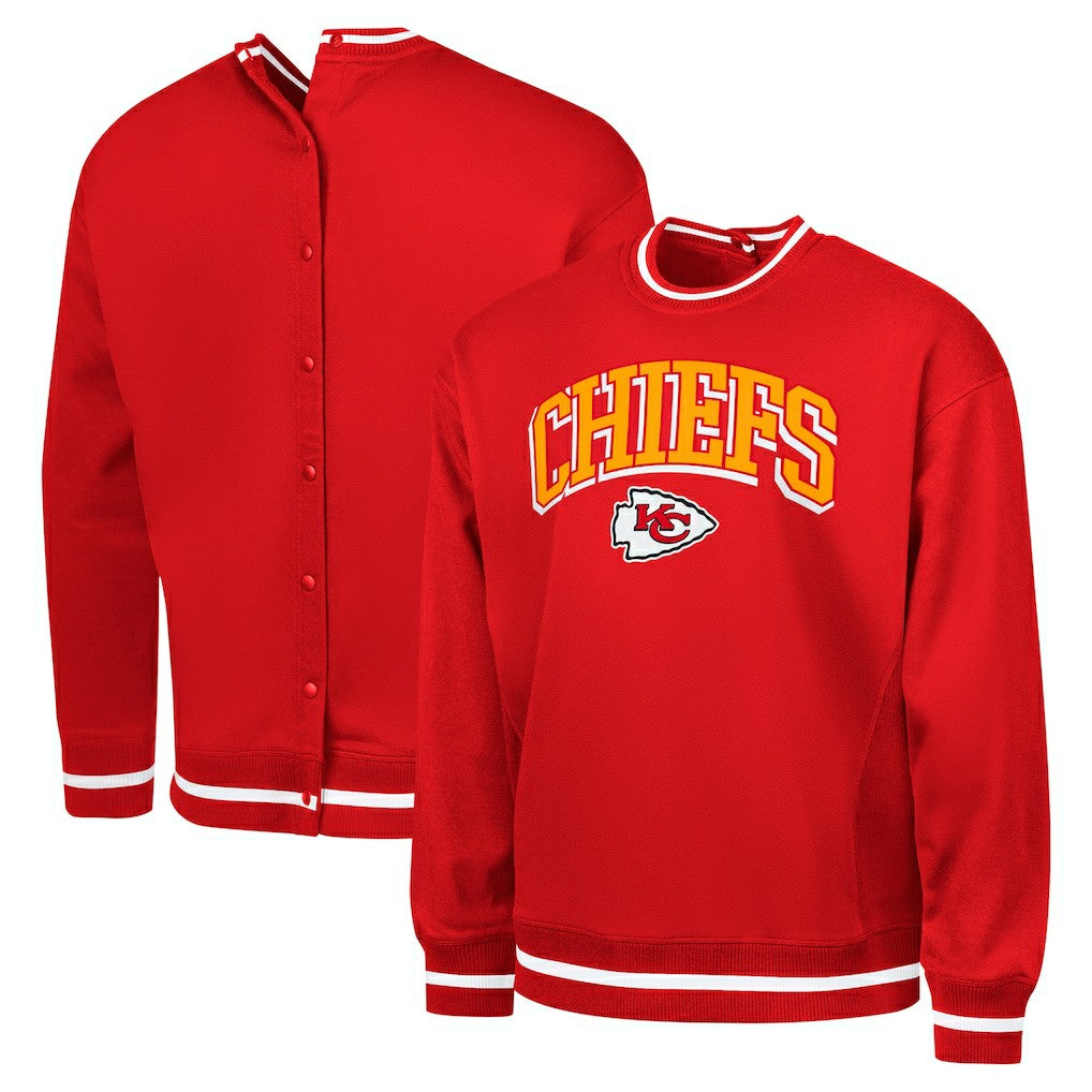 Kansas City Chiefs G-III Sports by Carl Banks Adaptive Blocker Fleece Pullover Sweatshirt | NFL Outlet