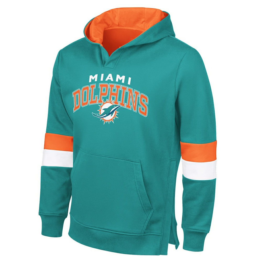 Miami Dolphins G-III Sports by Carl Banks Adaptive Faceoff Pullover Hoodie | NFL Sale