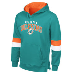 Miami Dolphins G-III Sports by Carl Banks Adaptive Faceoff Pullover Hoodie | NFL Sale