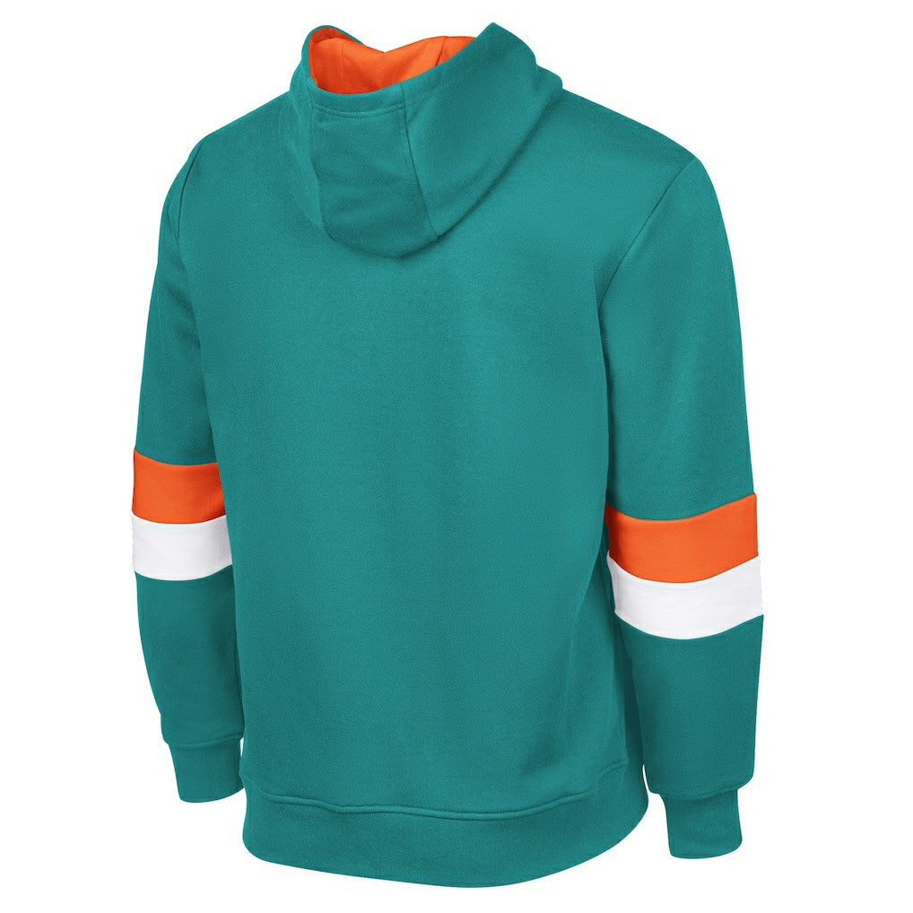 Miami Dolphins G-III Sports by Carl Banks Adaptive Faceoff Pullover Hoodie | NFL Sale