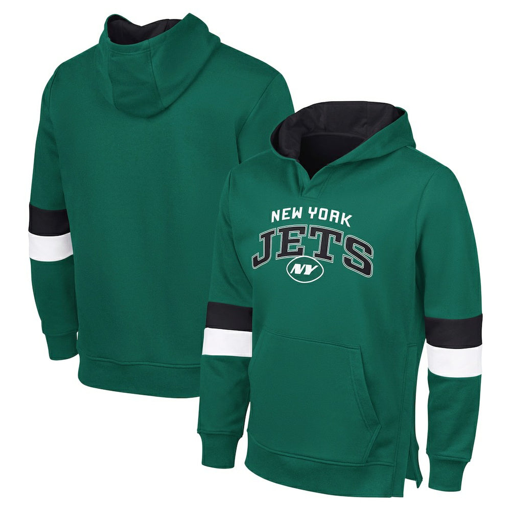 New York Jets G-III Sports by Carl BanksMen's Adaptive Faceoff Pullover Hoodie | NFL Outlet