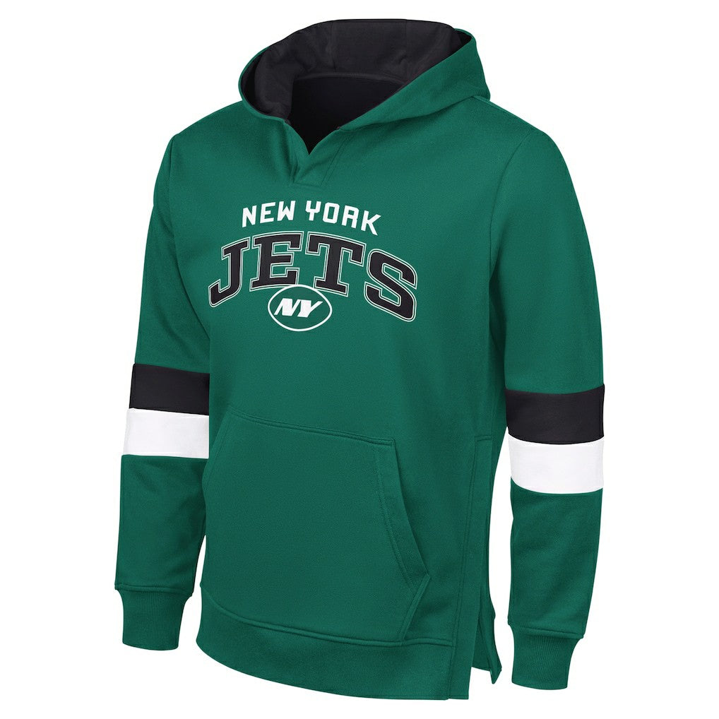New York Jets G-III Sports by Carl BanksMen's Adaptive Faceoff Pullover Hoodie | NFL Outlet