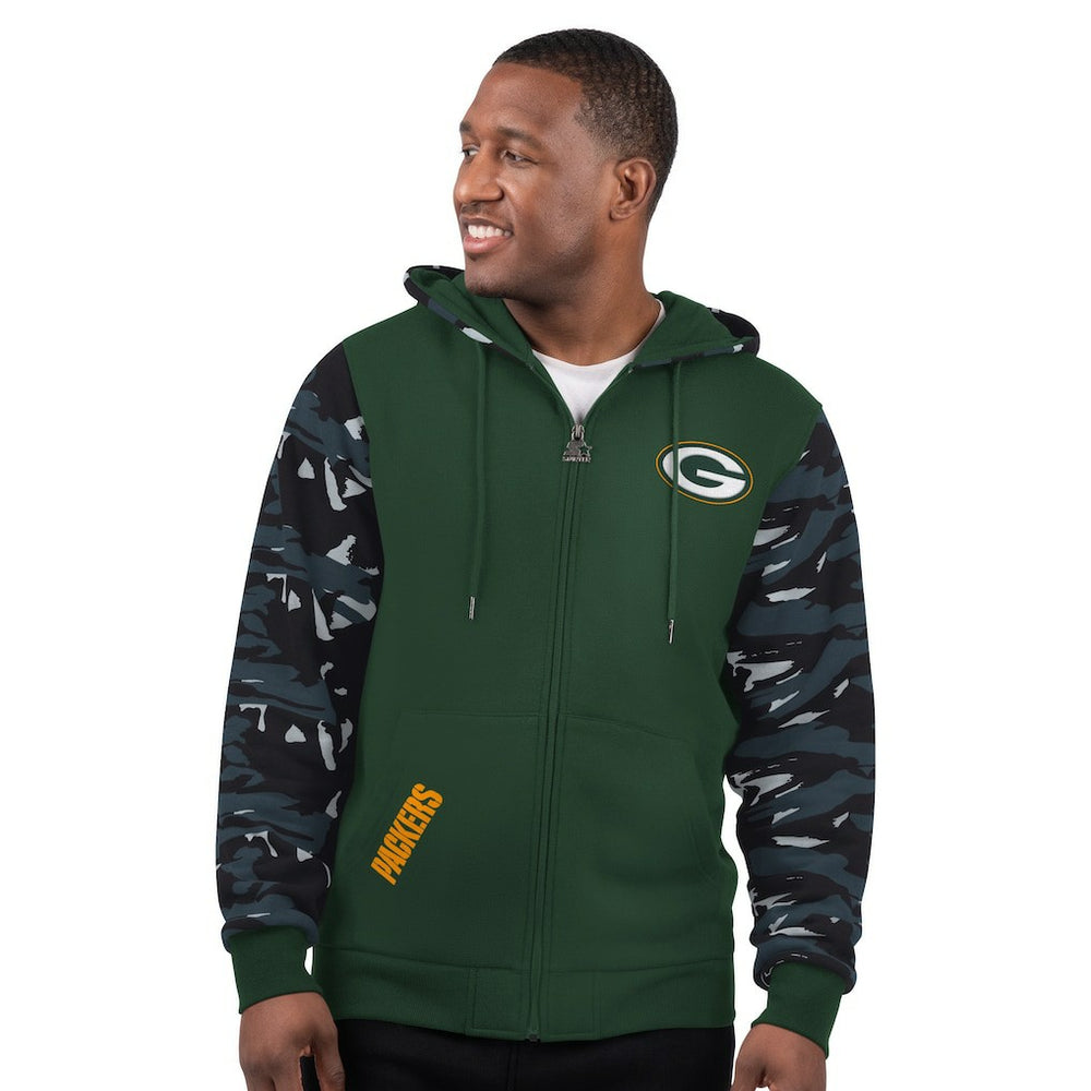 Green Bay Packers Starter Thursday Night Gridiron Full-Zip Hoodie | NFL New