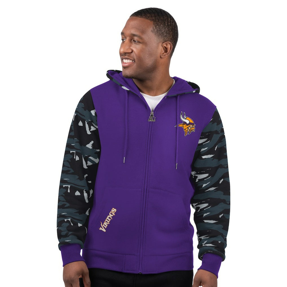 Minnesota Vikings Starter Thursday Night Gridiron Full-Zip Hoodie | NFL Hot