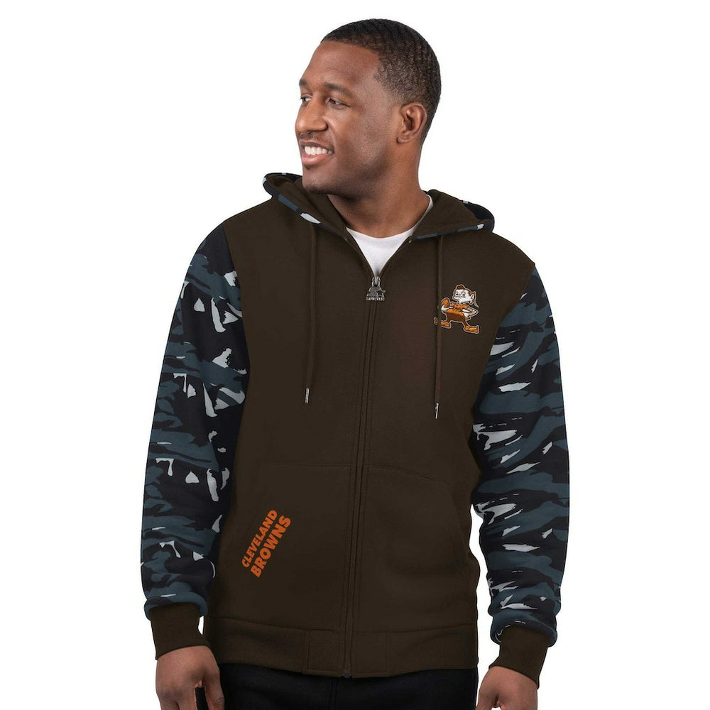 Cleveland Browns Starter Thursday Night Gridiron Vintage Logo Full-Zip Hoodie | NFL Hot