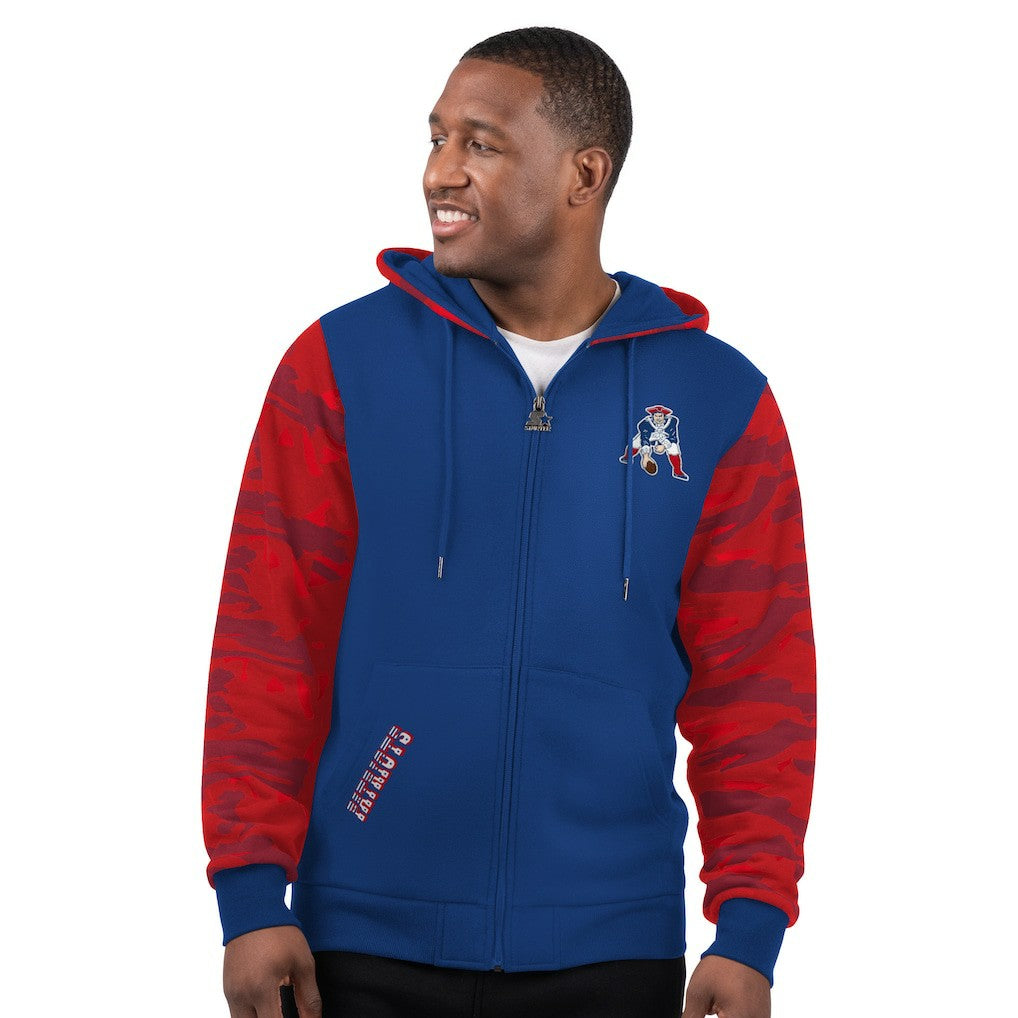 New England Patriots Starter Thursday Night Gridiron Vintage Logo Full-Zip Hoodie | NFL Discount