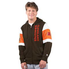 Cleveland Browns Starter Extreme Vintage Logo Full-Zip Hoodie | NFL Hot