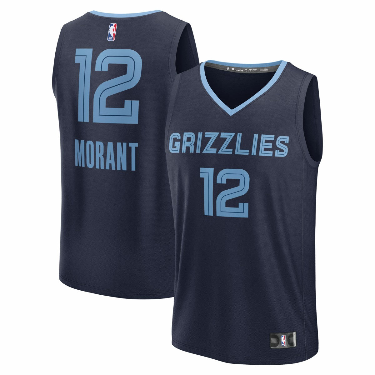 Navy Ja Morant Memphis Grizzlies Fast Break Replica Player Jersey | NBA