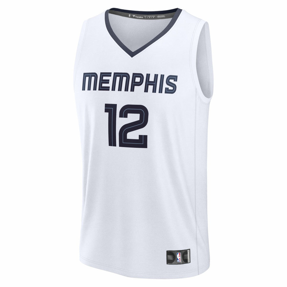 White Ja Morant Memphis Grizzlies Fast Break Replica Player Jersey | NBA