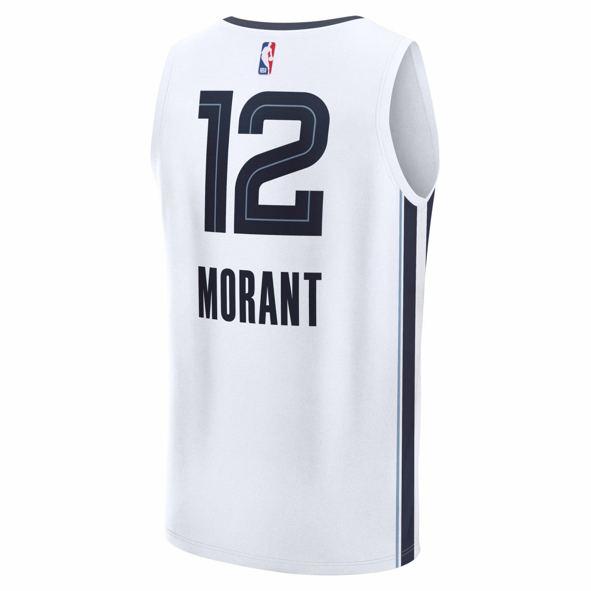 White Ja Morant Memphis Grizzlies Fast Break Replica Player Jersey | NBA