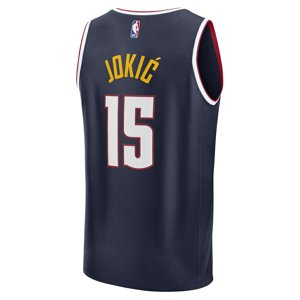 Navy Nikola Jokic Denver Nuggets Fast Break Replica Player Jersey | NBA