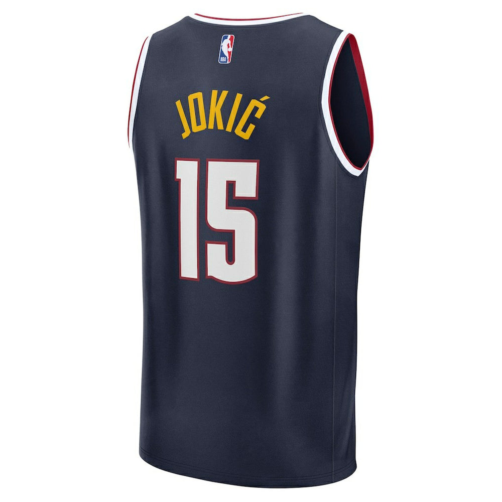 Navy Nikola Jokic Denver Nuggets Fast Break Replica Player Jersey | NBA