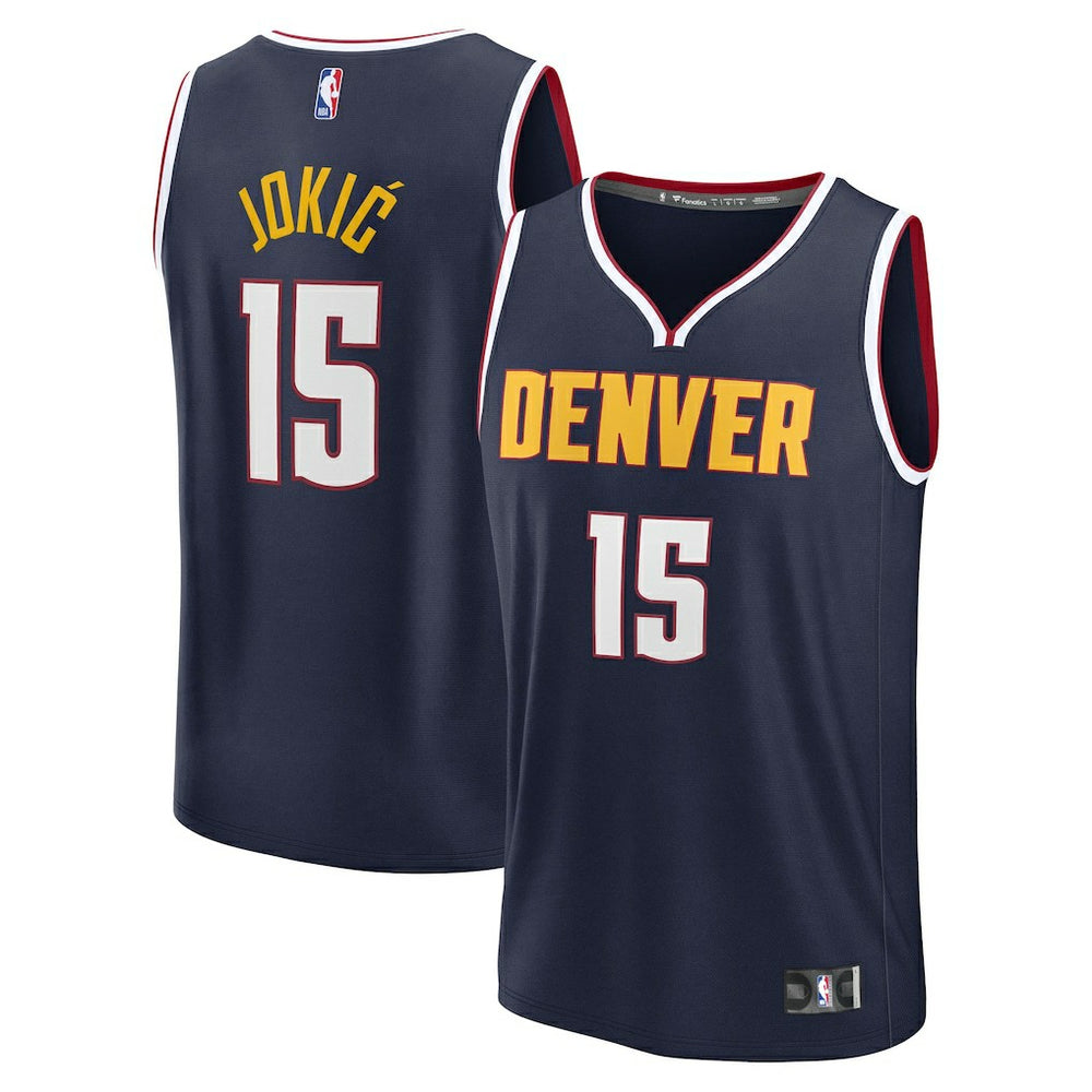 Navy Nikola Jokic Denver Nuggets Youth Fast Break Replica Player Jersey sale | NBA