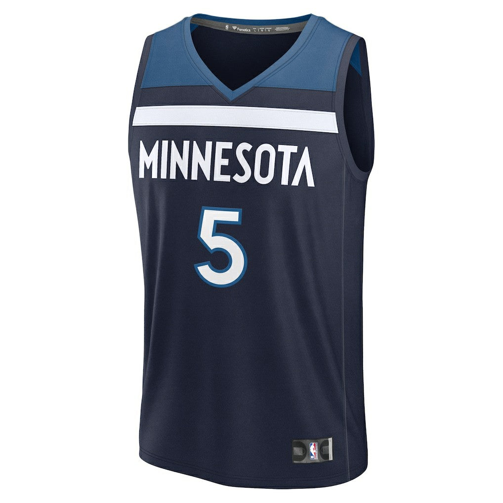 Navy Anthony Edwards Minnesota Timberwolves Fast Break Replica Player Jersey | NBA
