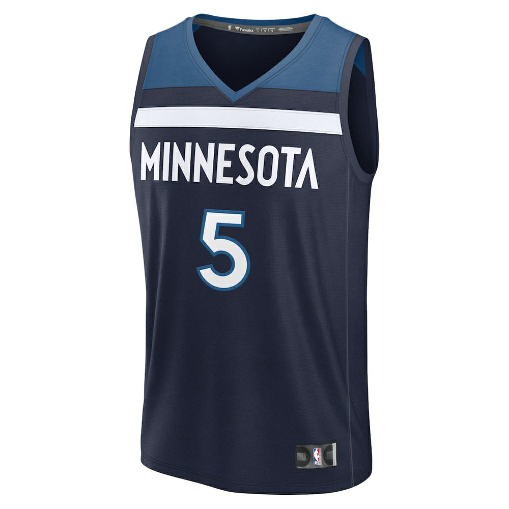 Navy Anthony Edwards Minnesota Timberwolves Fast Break Replica Player Jersey | NBA