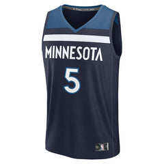Navy Anthony Edwards Minnesota Timberwolves Fast Break Replica Player Jersey | NBA