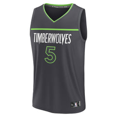 Anthracite Anthony Edwards Minnesota Timberwolves Fast Break Replica Player Jersey | NBA