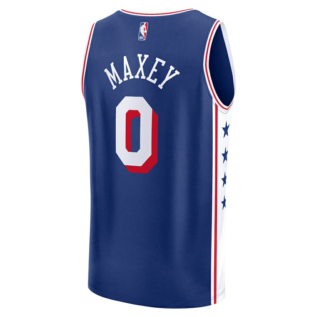 Royal Tyrese Maxey Philadelphia 76ers Fast Break Replica Player Jersey | NBA