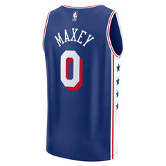 Royal Tyrese Maxey Philadelphia 76ers Fast Break Replica Player Jersey | NBA