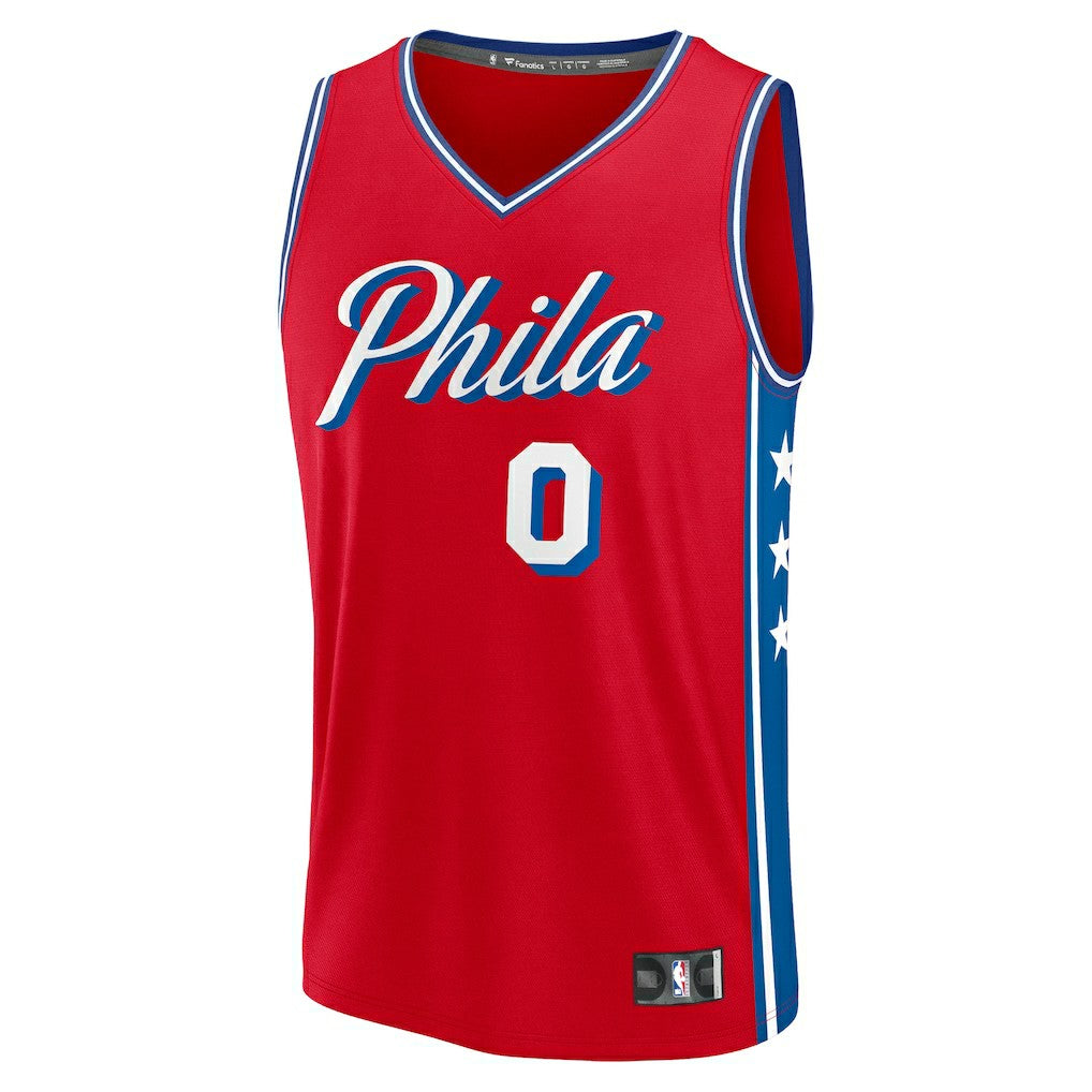 Red Tyrese Maxey Philadelphia 76ers Fast Break Replica Player Jersey | NBA