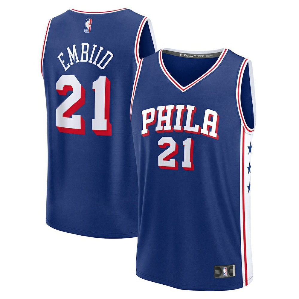 Royal Joel Embiid Philadelphia 76ers Fast Break Replica Player Jersey | NBA