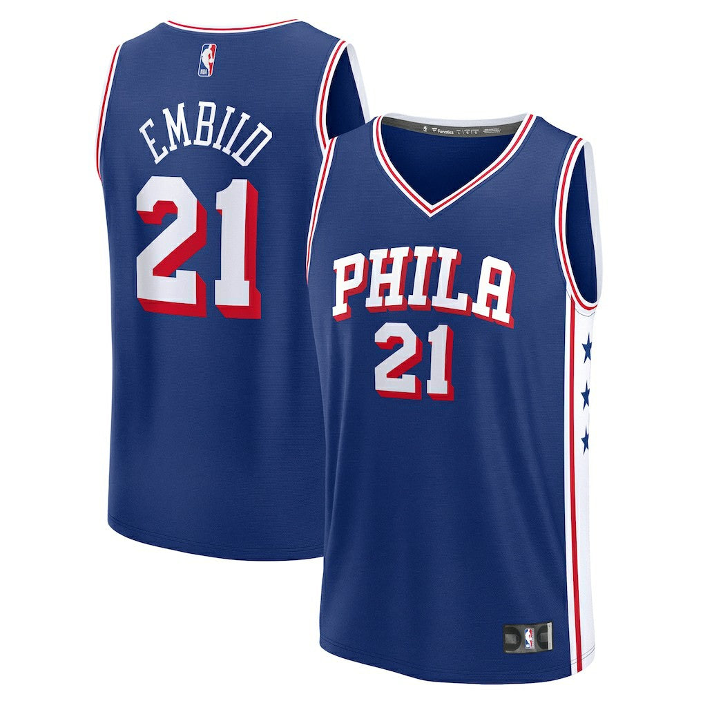 Royal Joel Embiid Philadelphia 76ers Youth Fast Break Replica Player Jersey | NBA