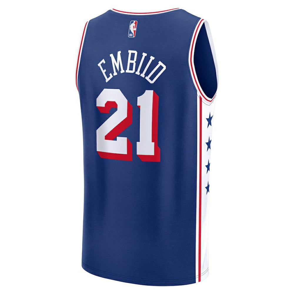 Royal Joel Embiid Philadelphia 76ers Youth Fast Break Replica Player Jersey | NBA