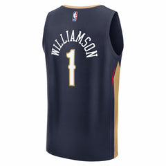 Navy Zion Williamson New Orleans Pelicans Fast Break Replica Player Jersey | NBA