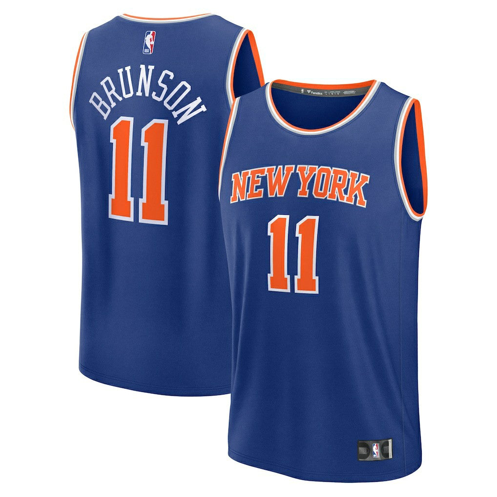Blue Jalen Brunson New York Knicks Fast Break Replica Player Jersey | NBA