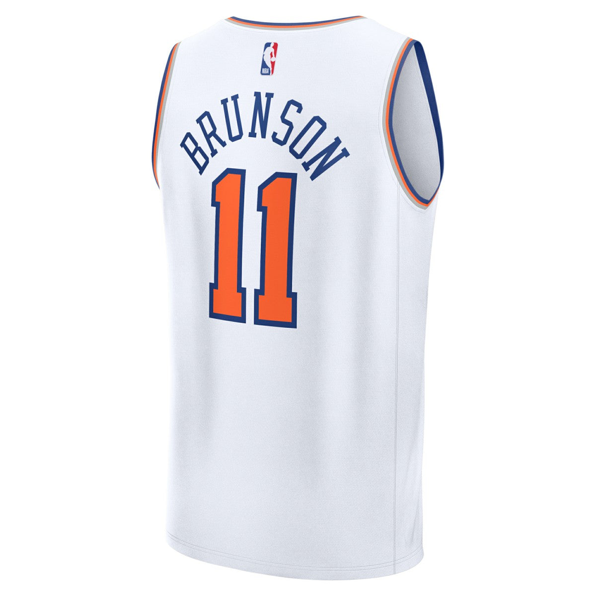 White Jalen Brunson New York Knicks Fast Break Replica Player Jersey | NBA