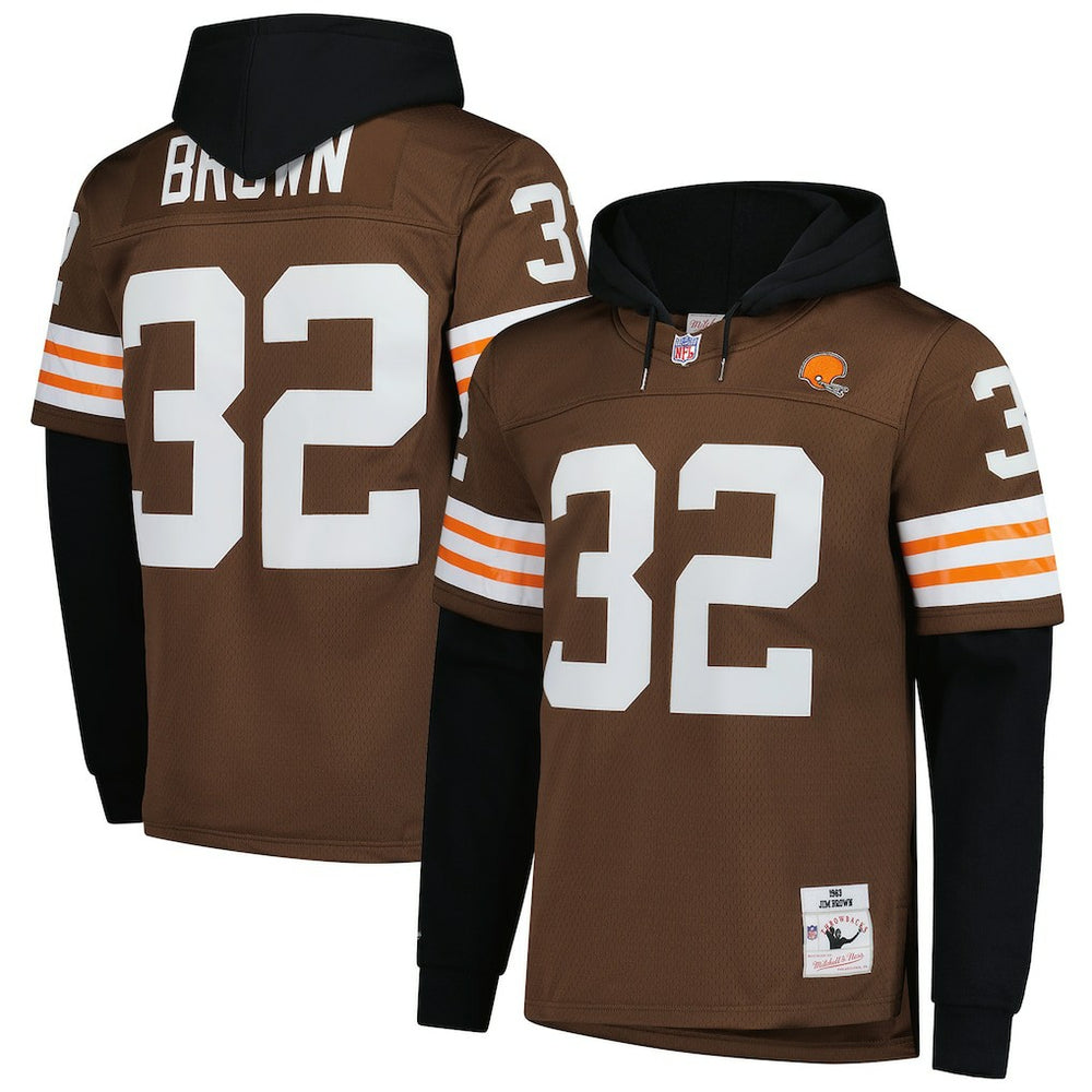 Cleveland Browns Jim Brown  Player Name & Number Hoodie Legacy Jersey | NFL On sale