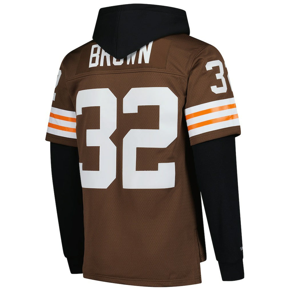 Cleveland Browns Jim Brown  Player Name & Number Hoodie Legacy Jersey | NFL On sale